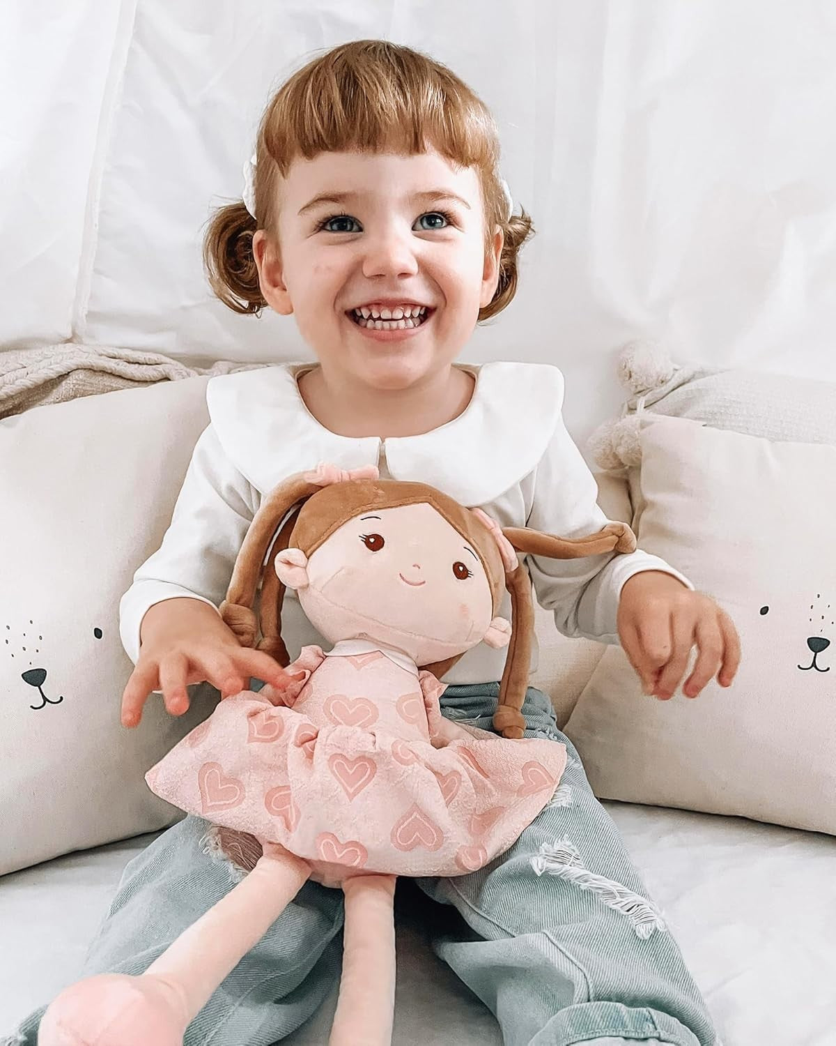 16” Plush Baby Doll Ultra Soft Comfort Rag Doll for Toddlers Age 1+