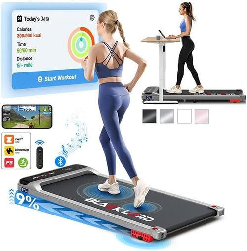 Under Desk Treadmill Walking Pad 12km/h 9% Incline Foldable Home Gym