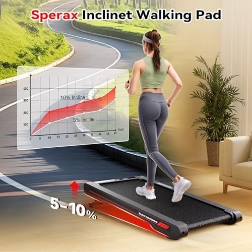 4-in-1 Vibration Walking Pad Under Desk Treadmill with Incline & App RM02