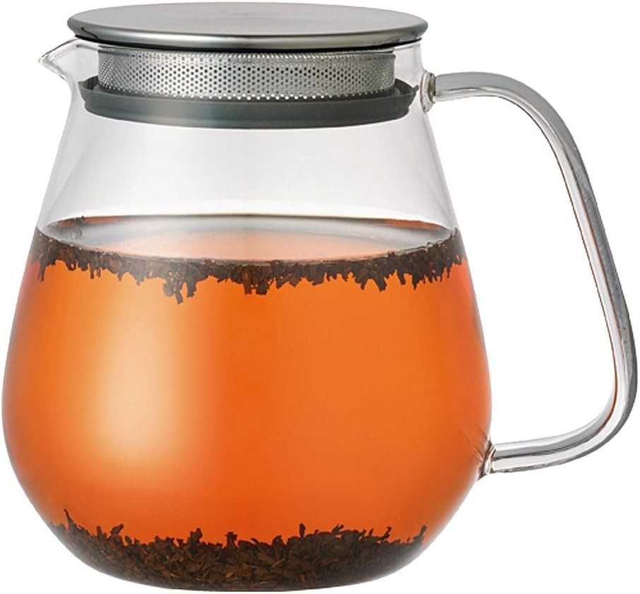 720ml Glass Teapot with Stainless Steel Strainer Heat Resistant Tea Pot