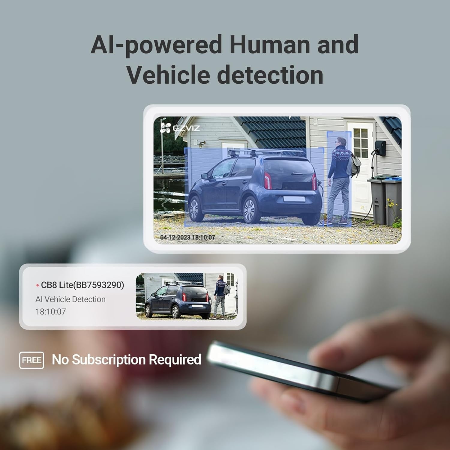 2K+ Solar Security Camera 360° PTZ AI Detection Color Night Vision