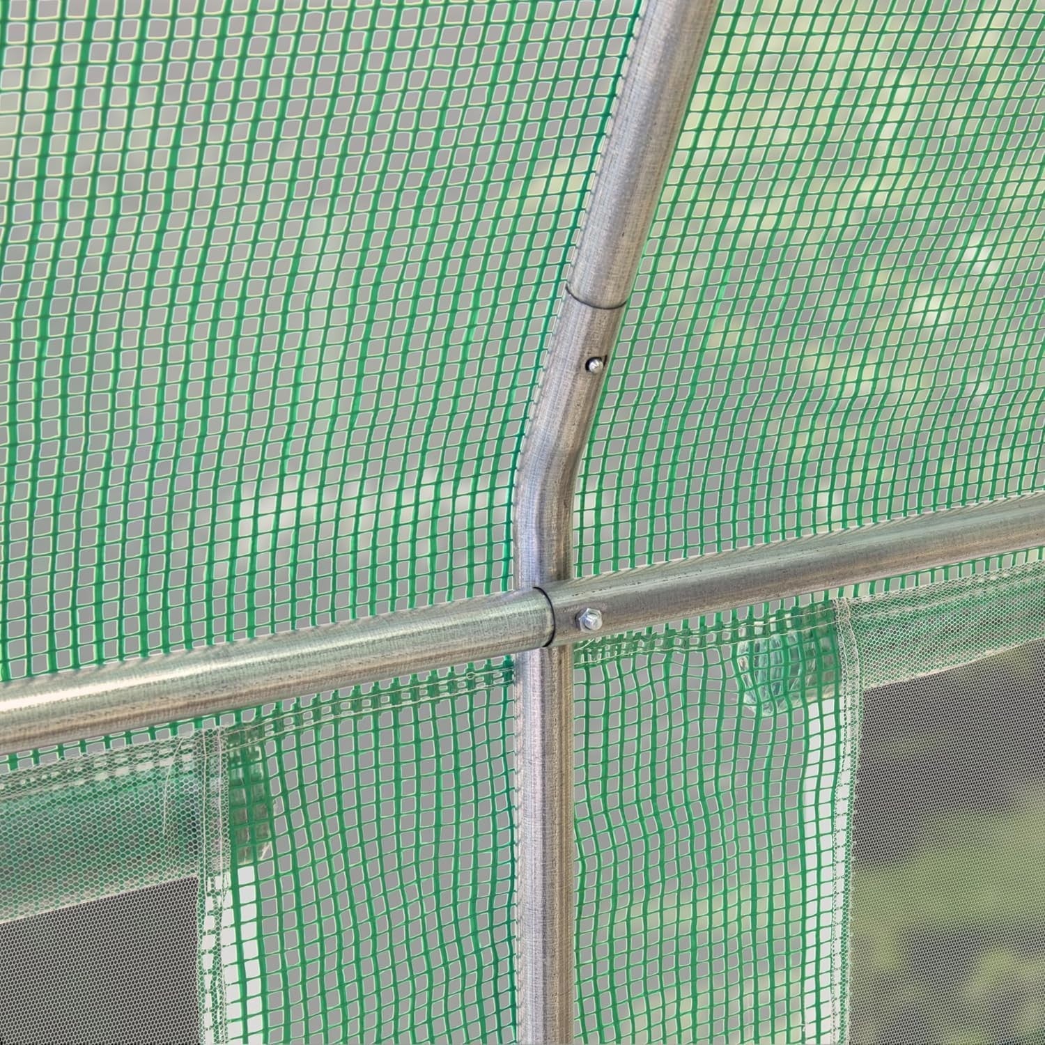 Large Polytunnel Greenhouse 4x6m UV Resistant PE Cover with Windows