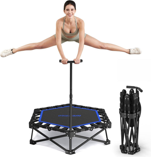 42” Foldable Fitness Trampoline Adult Indoor Rebounder Exercise Jumper