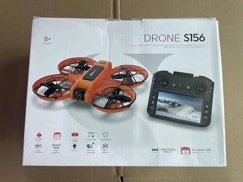 Foldable Drone with LCD Screen Remote, Dual 720P Cameras & 2 Batteries