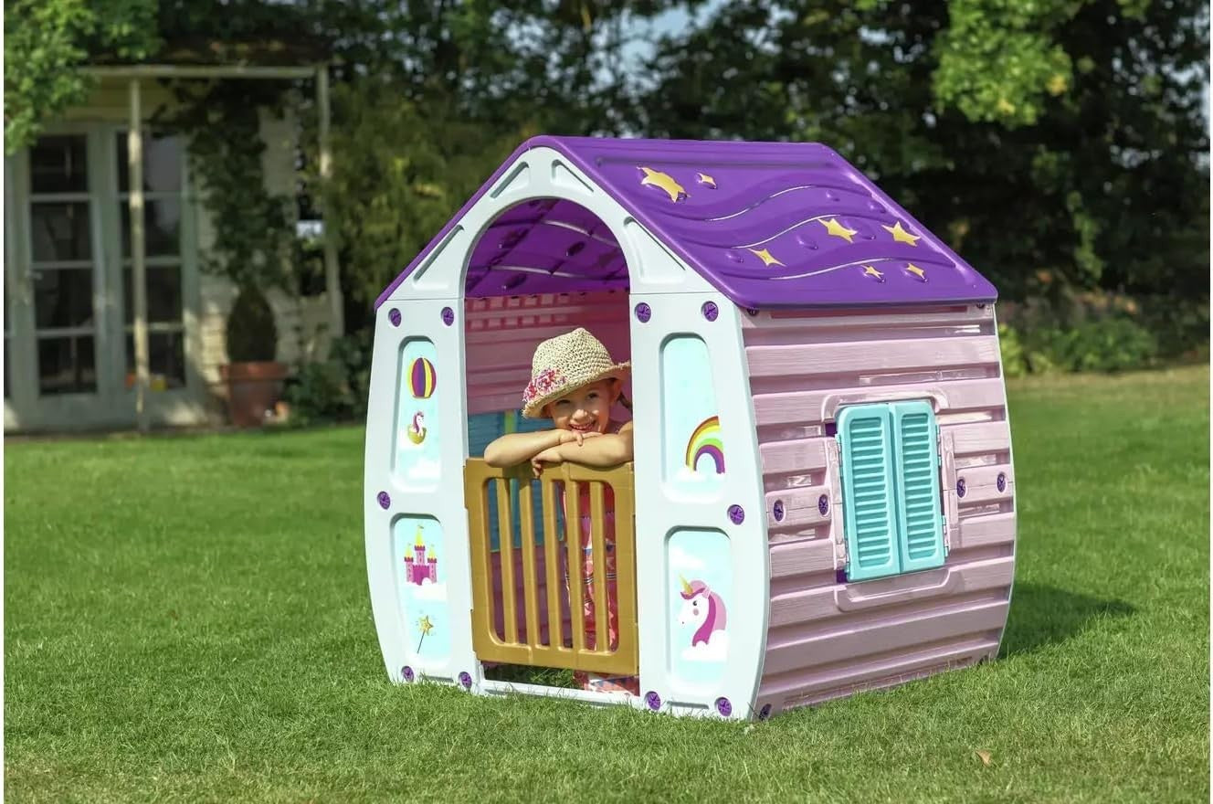 Unicorn Kids Playhouse Indoor Outdoor UV Safe No Tools Assembly
