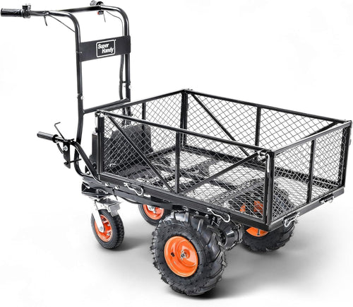 48V Electric Power Wagon Heavy Duty Utility Cart 300kg Load 1000kg Hauling