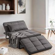 4-in-1 Sofa Bed Chair Single Sleeper Guest Bed Recliner for Small Spaces