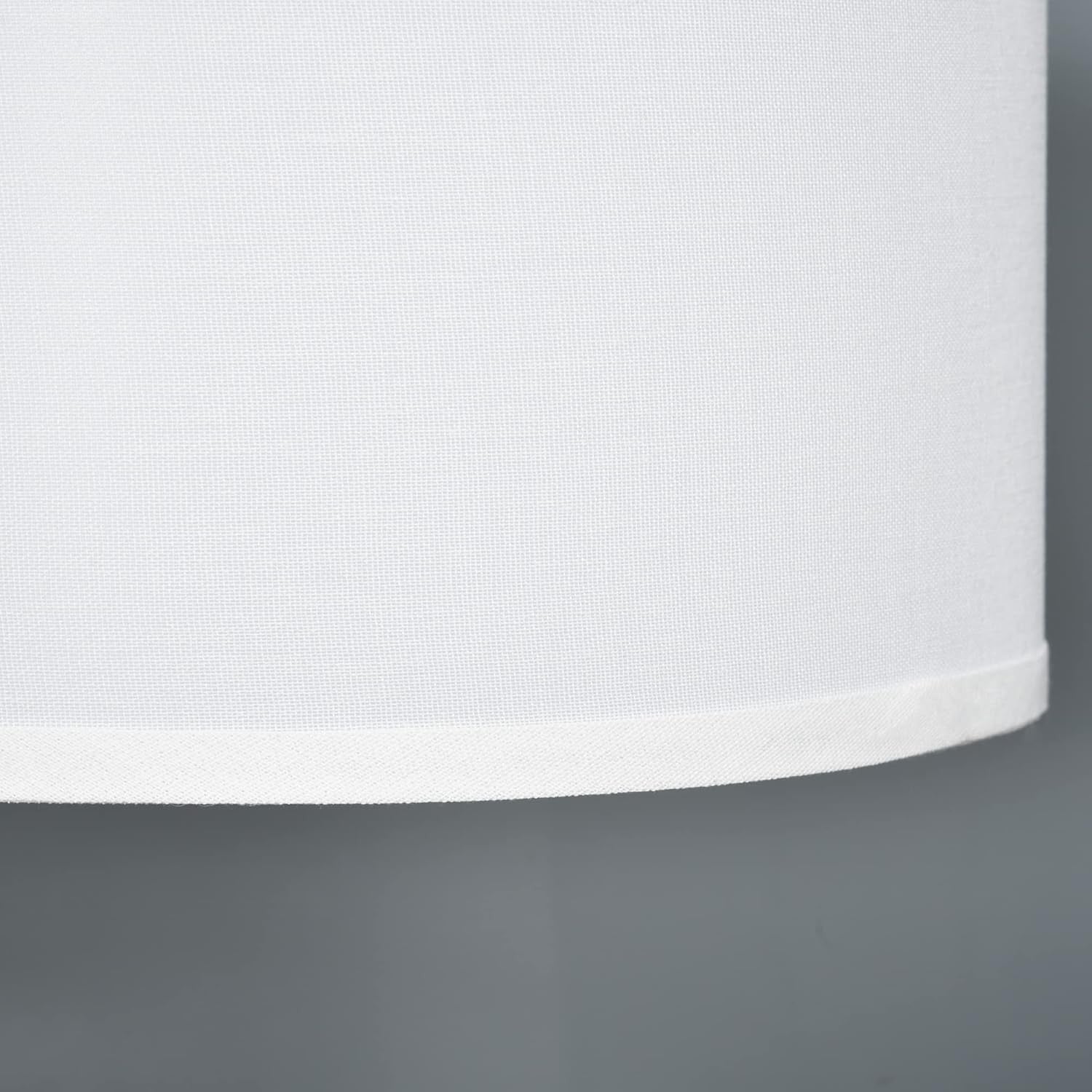 Modern Floor Lamp Linen Shade Gold Standing Light for Living Room Bedroom