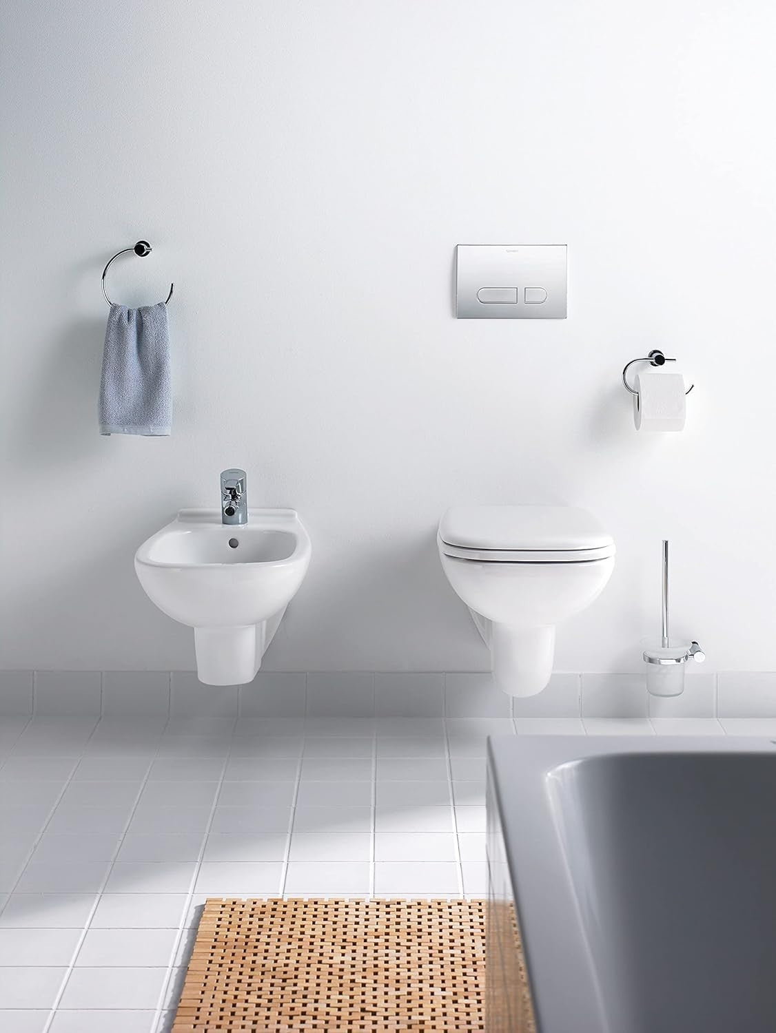 Duravit D-Code Toilet Seat Urea Thermoset White Stainless Steel Hinges