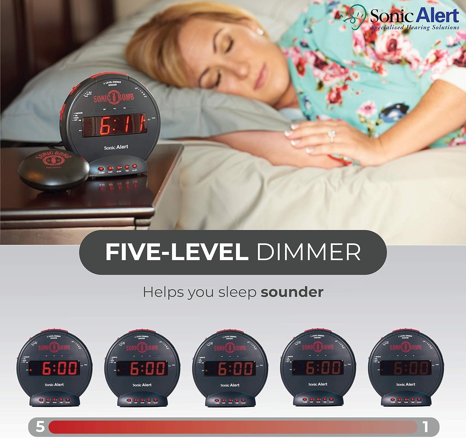 Extra Loud Alarm Clock Bed Shaker Vibrating Heavy Sleepers Hearing Impaired