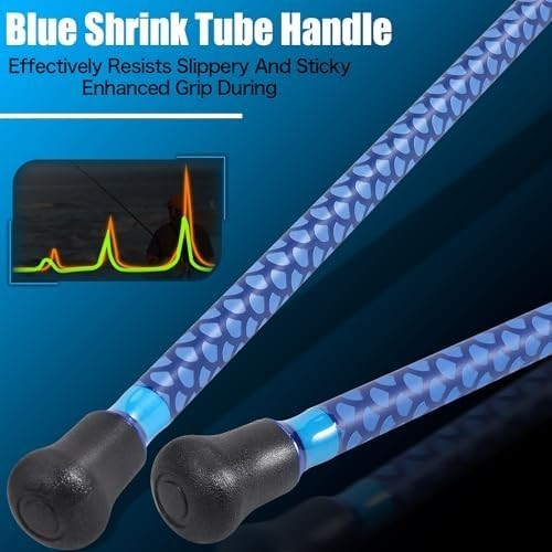 Surf Spinning Fishing Rod 9-12ft Carbon Fiber 3 Piece Travel
