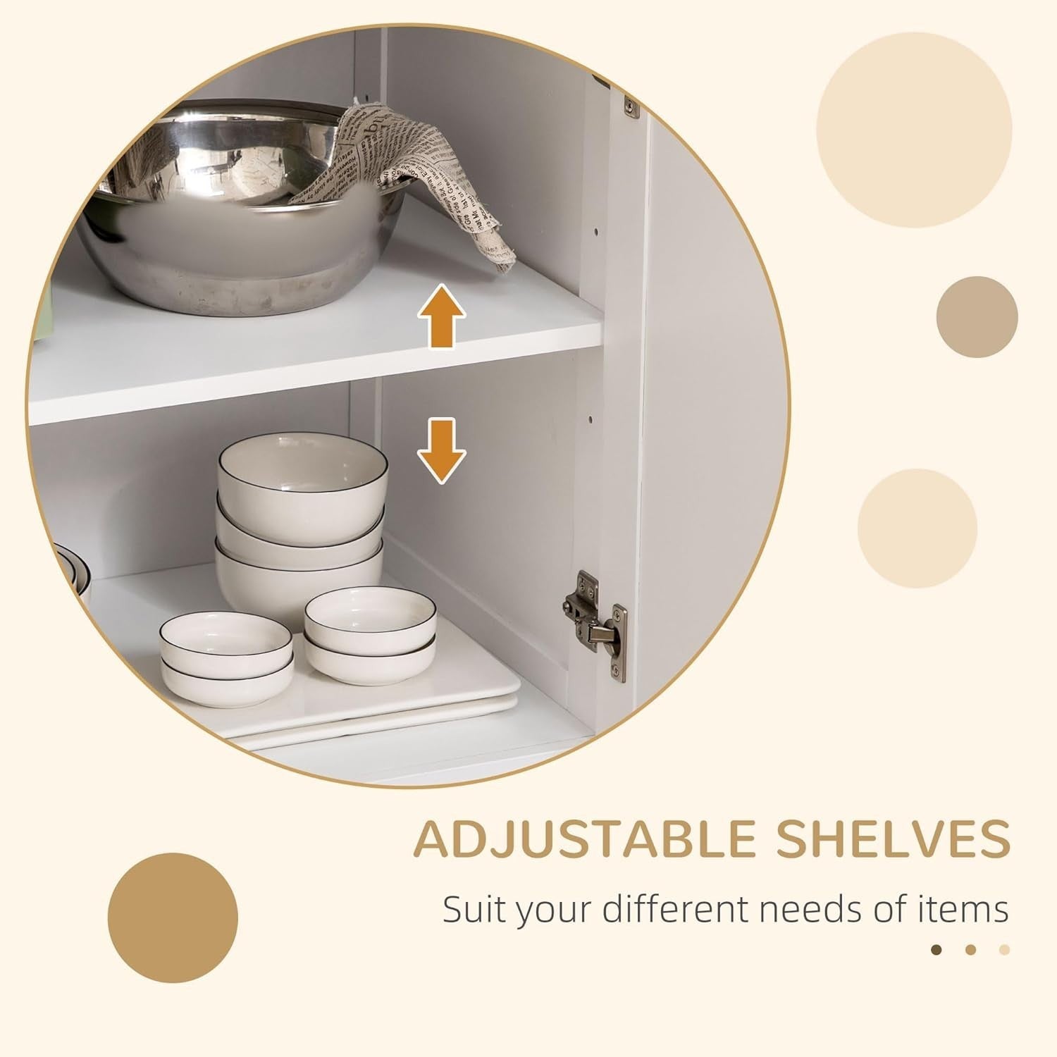 Kitchen Island Trolley with Drawers & Adjustable Shelf White 110x45x89cm