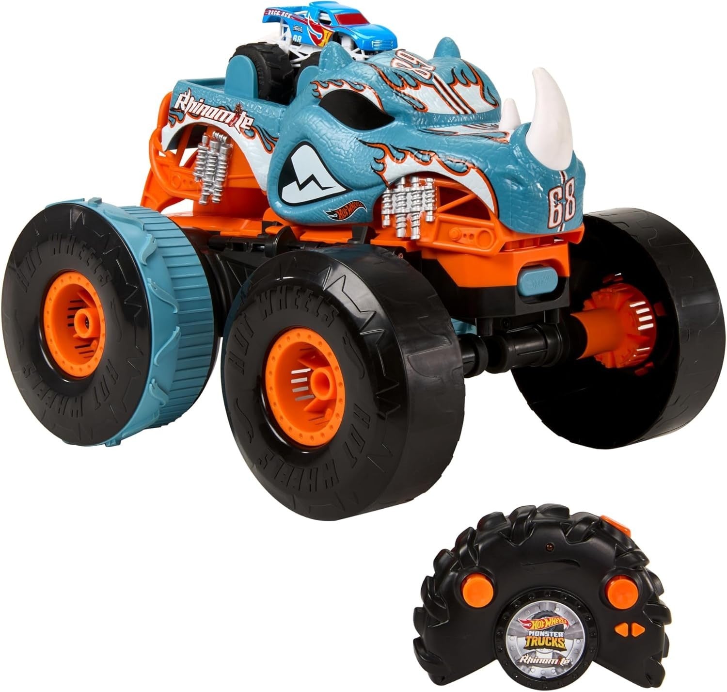 Transforming Monster RC Truck 1:12 – Launcher Mode w/ Mini Car, 360° Stunts