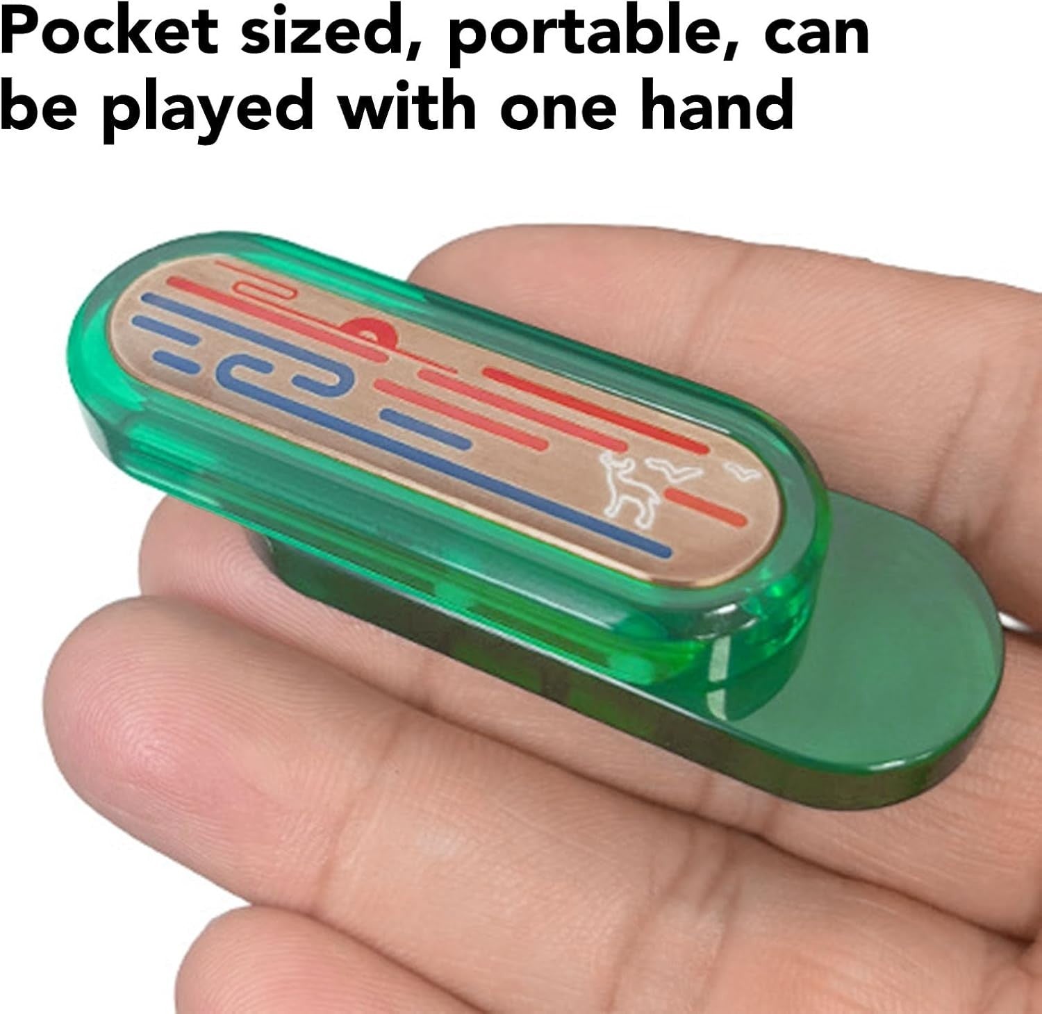 Acrylic Brass Fidget Slider Pocket Mechanical Stress Relief Push Toy