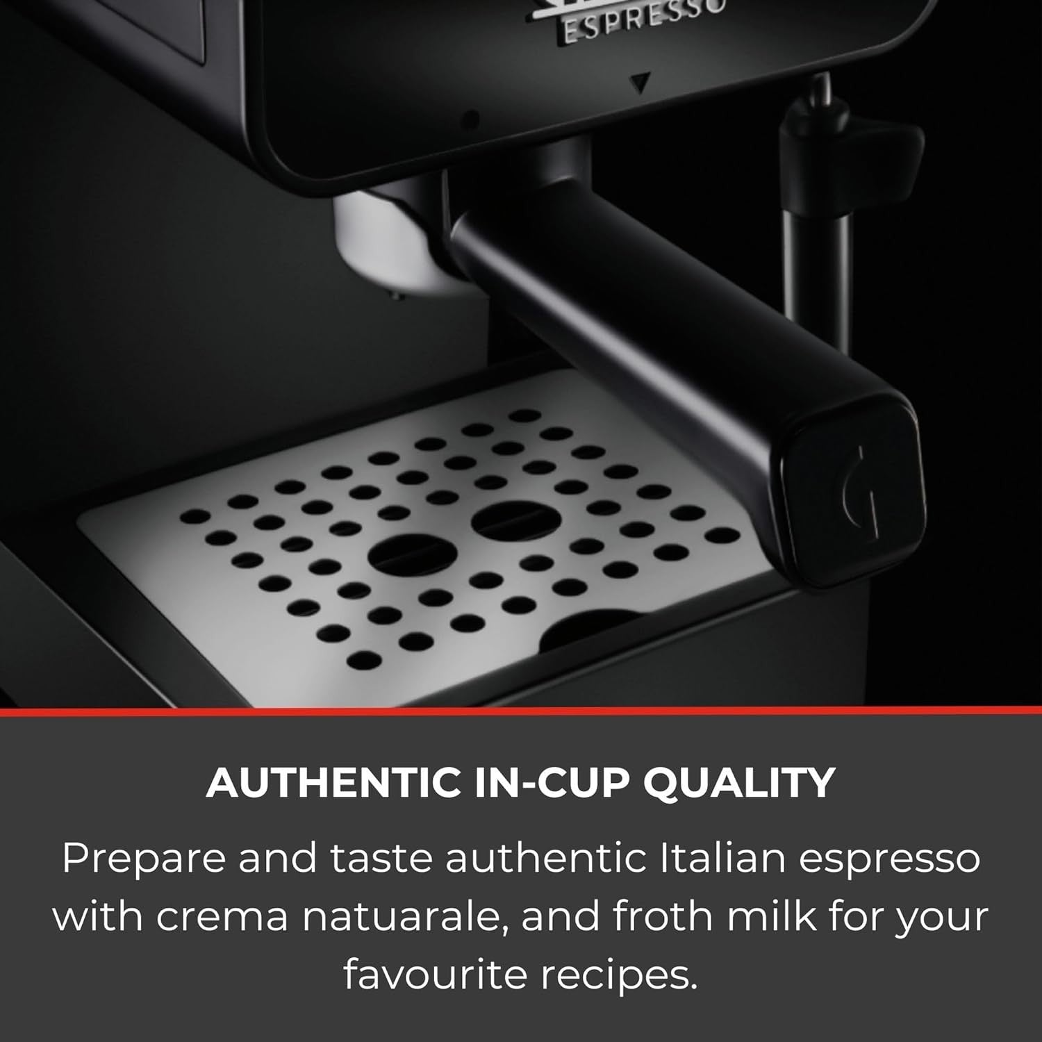 Manual Espresso Coffee Machine 1.2L | Milk Frother | Compact 1260W | Barista
