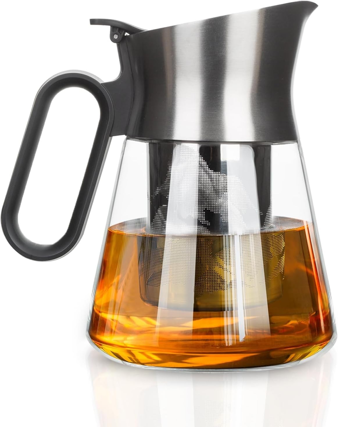 680ml Glass Teapot with Infuser Loose Leaf Tea Pot Stainless Steel Spout