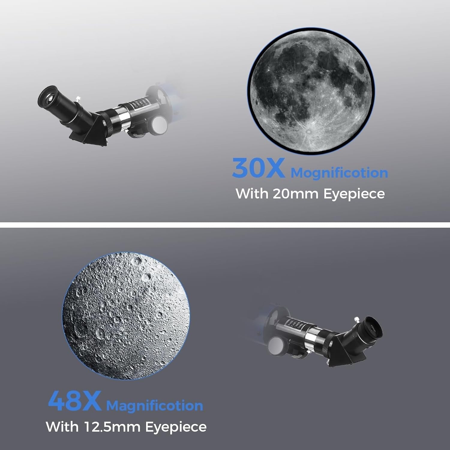 Telescope for Kids Beginners 50mm Aperture Multi-Coated Red Dot Finder