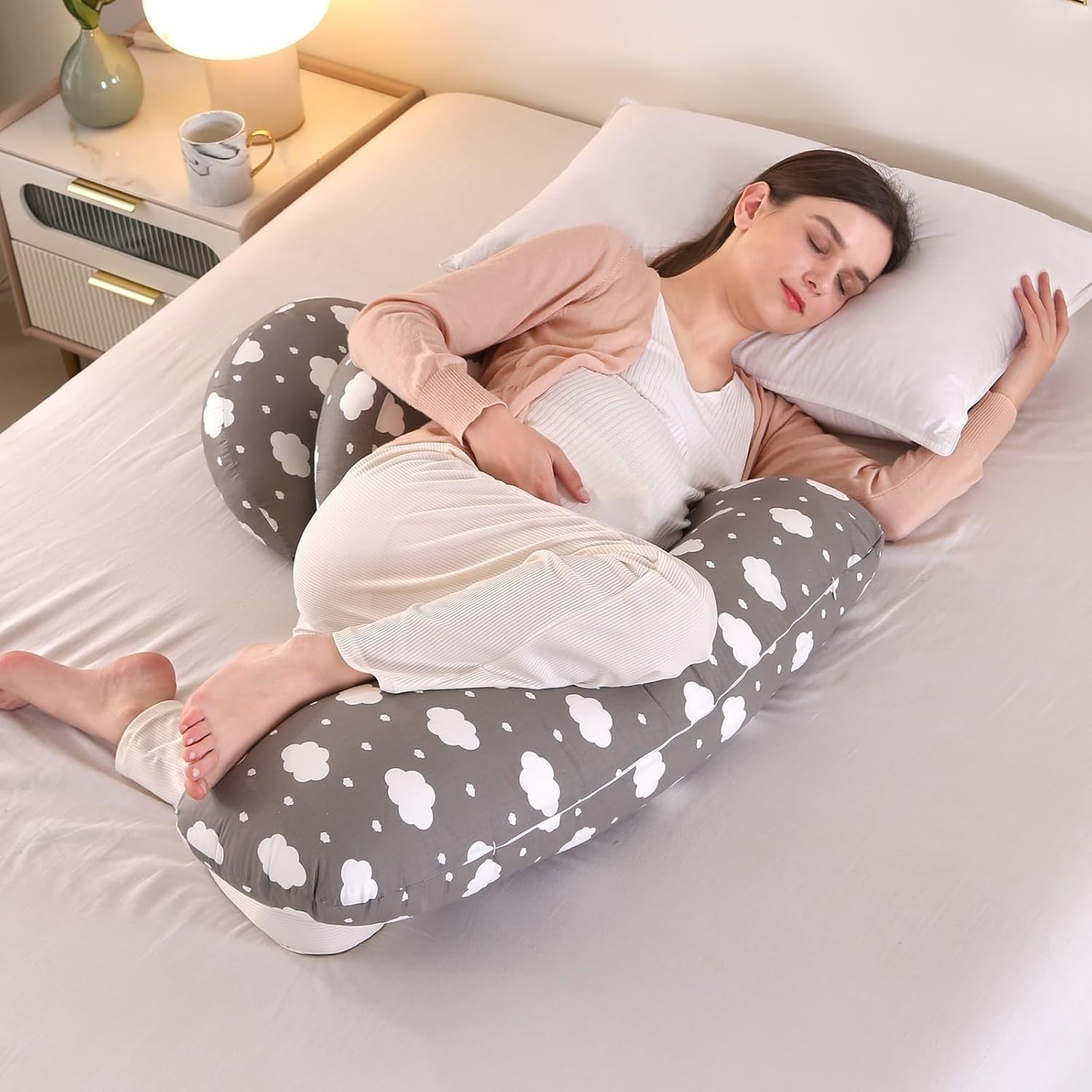 Pregnancy Pillow Side Sleeper Wedge Support Set Adjustable Maternity Cushion
