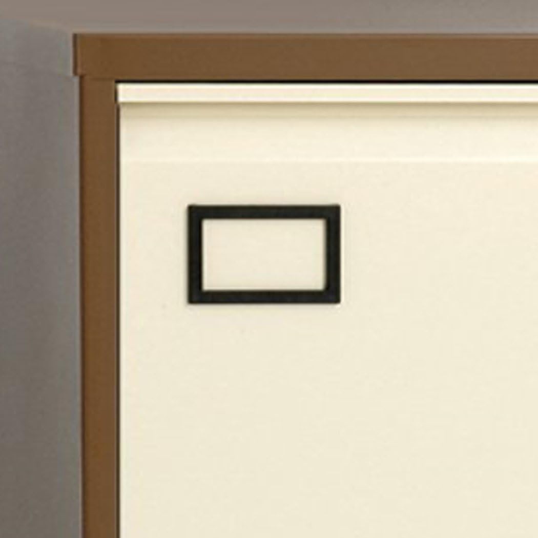 Coffee Cream 3 Drawer Steel Filing Cabinet Lockable A4 Foolscap