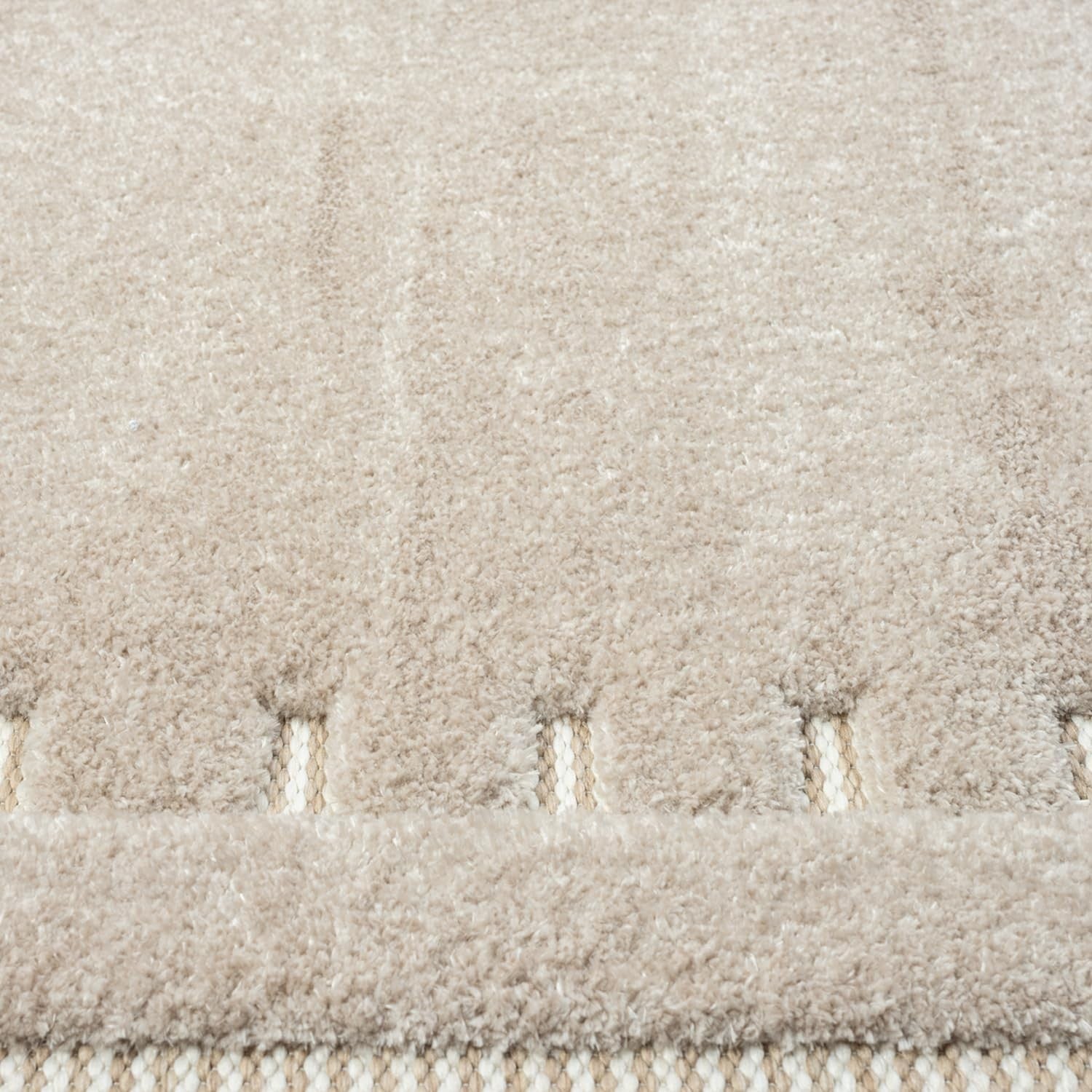 Beige Large Area Rug 200x290cm Washable Non Slip Soft Indoor Living Room Carpet