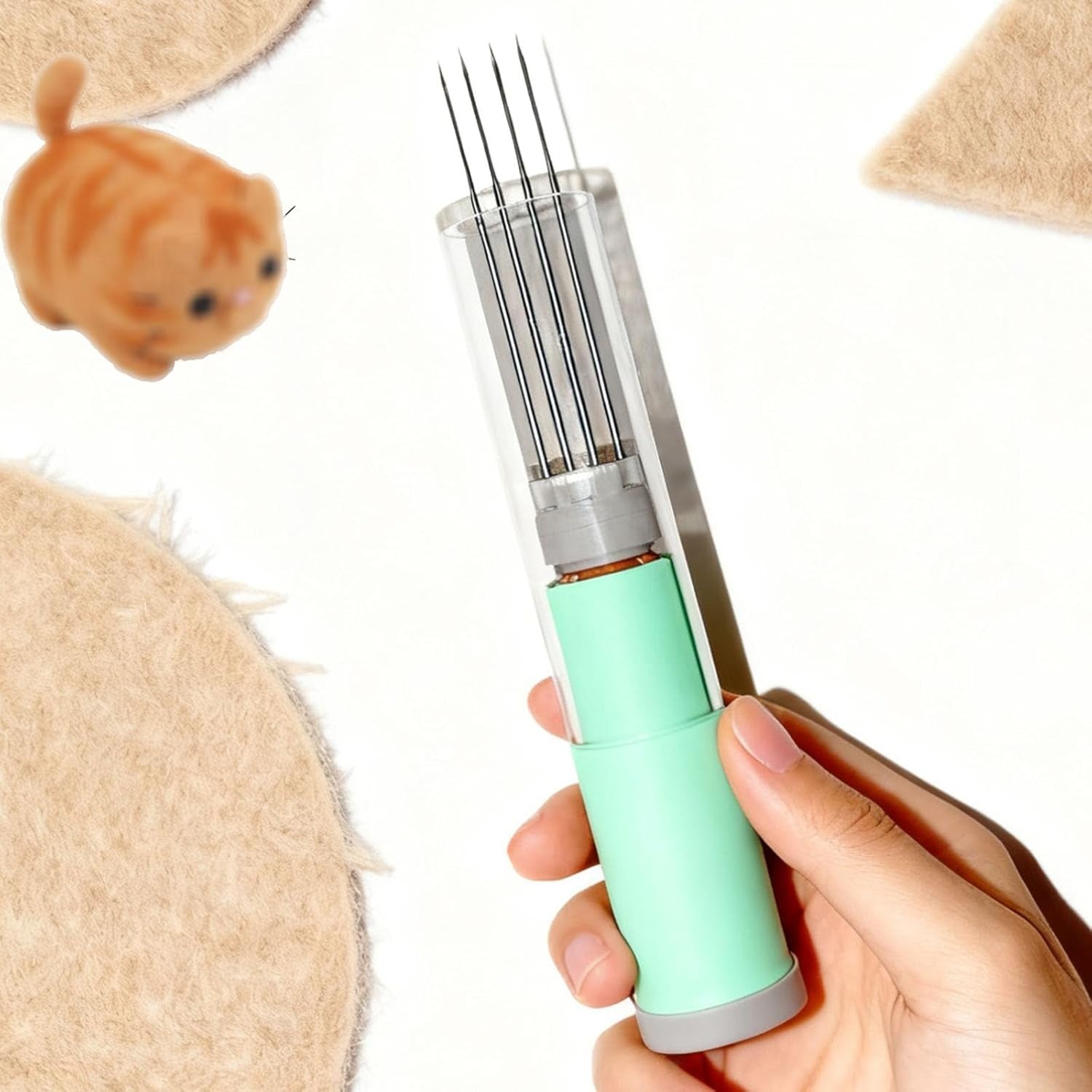 Electric Wool Felting Tool Needle Machine DIY Craft Fast Felting Kit