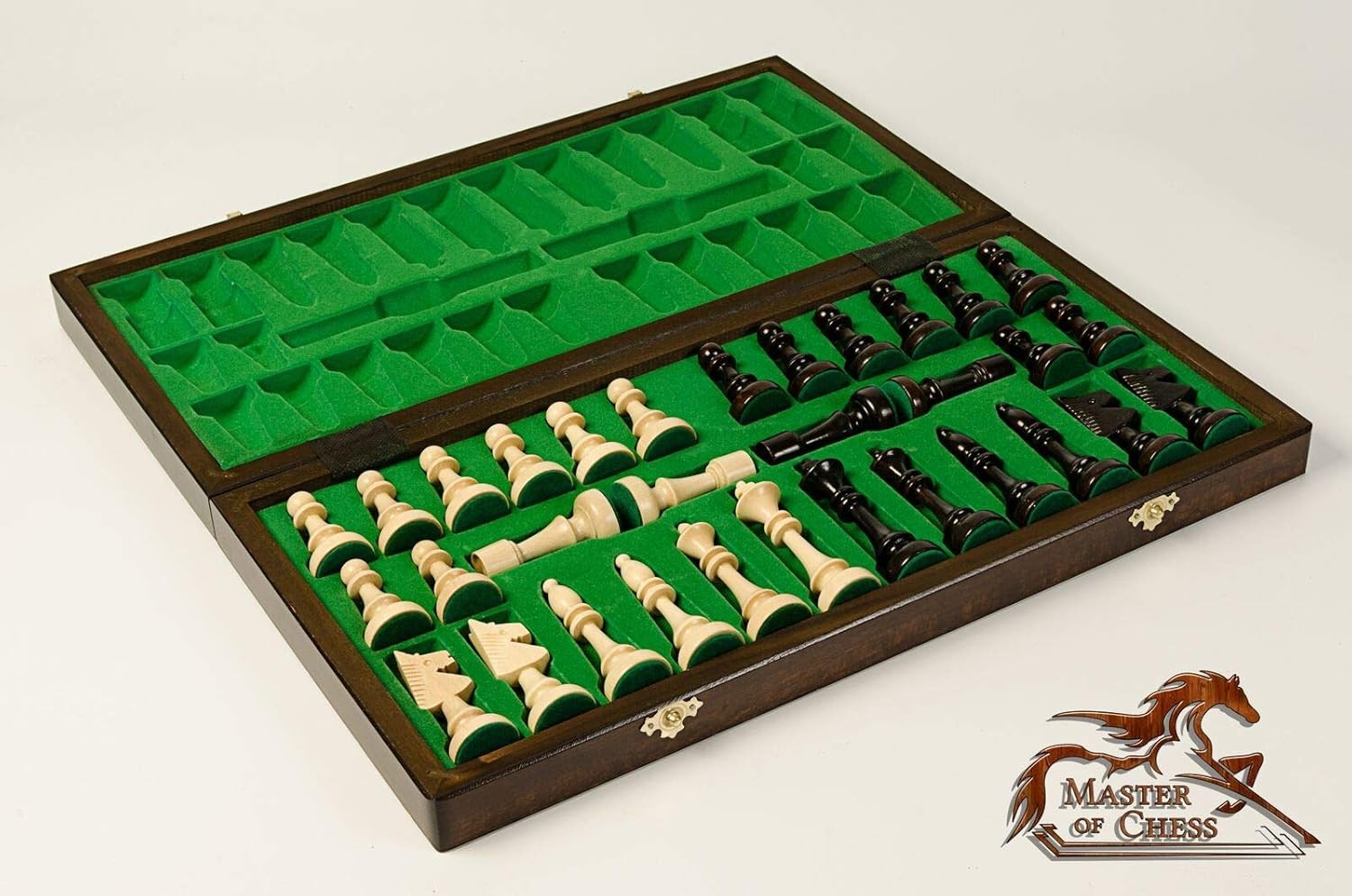 47cm Tournament Wooden Chess Set | Foldable Travel Board | Large Premium Pieces
