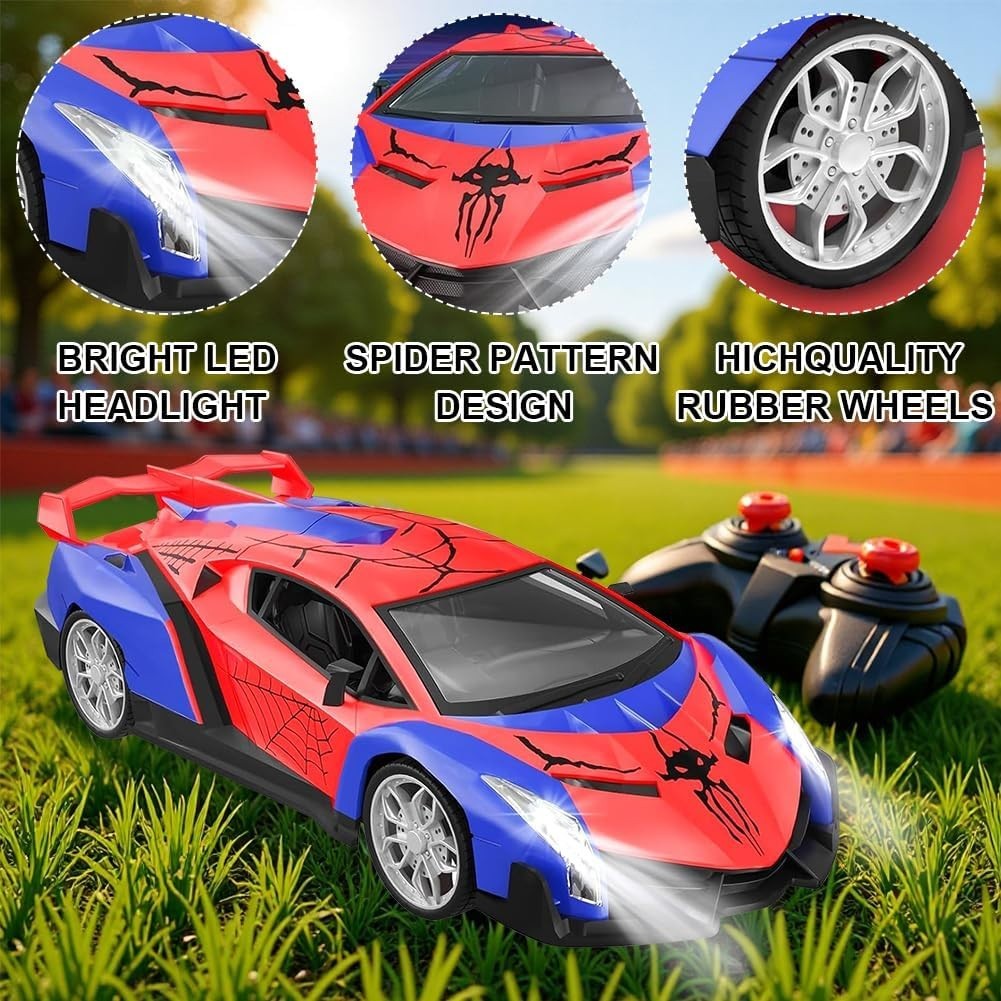 Spider RC Car 1:18 for Kids – Driftable Remote Control Car with Lights