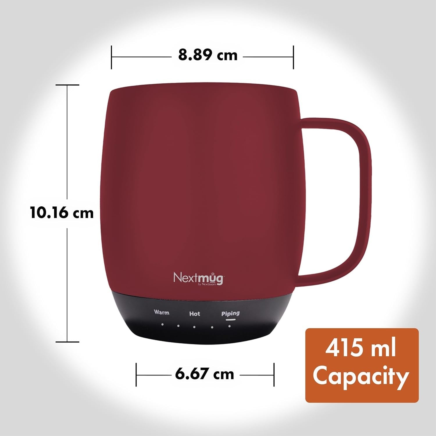 Self Heating Coffee Mug 415ml Temp Control Smart Warmer