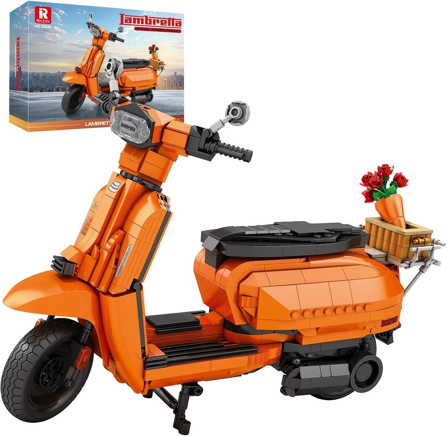 Motorcycle Building Block Toy with Display Stand, 1169 PCS, Creative Fun