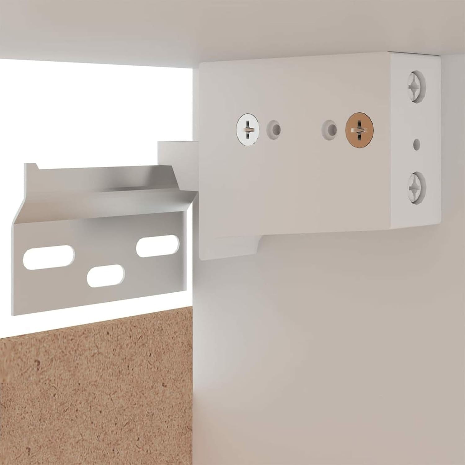 Space-Saving Lockable Wall Cabinet with Double Doors & Shelves Black