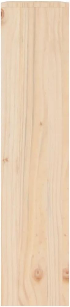 Natural Solid Pine Radiator Cover 79cm Wooden Slat Cabinet with Shelf