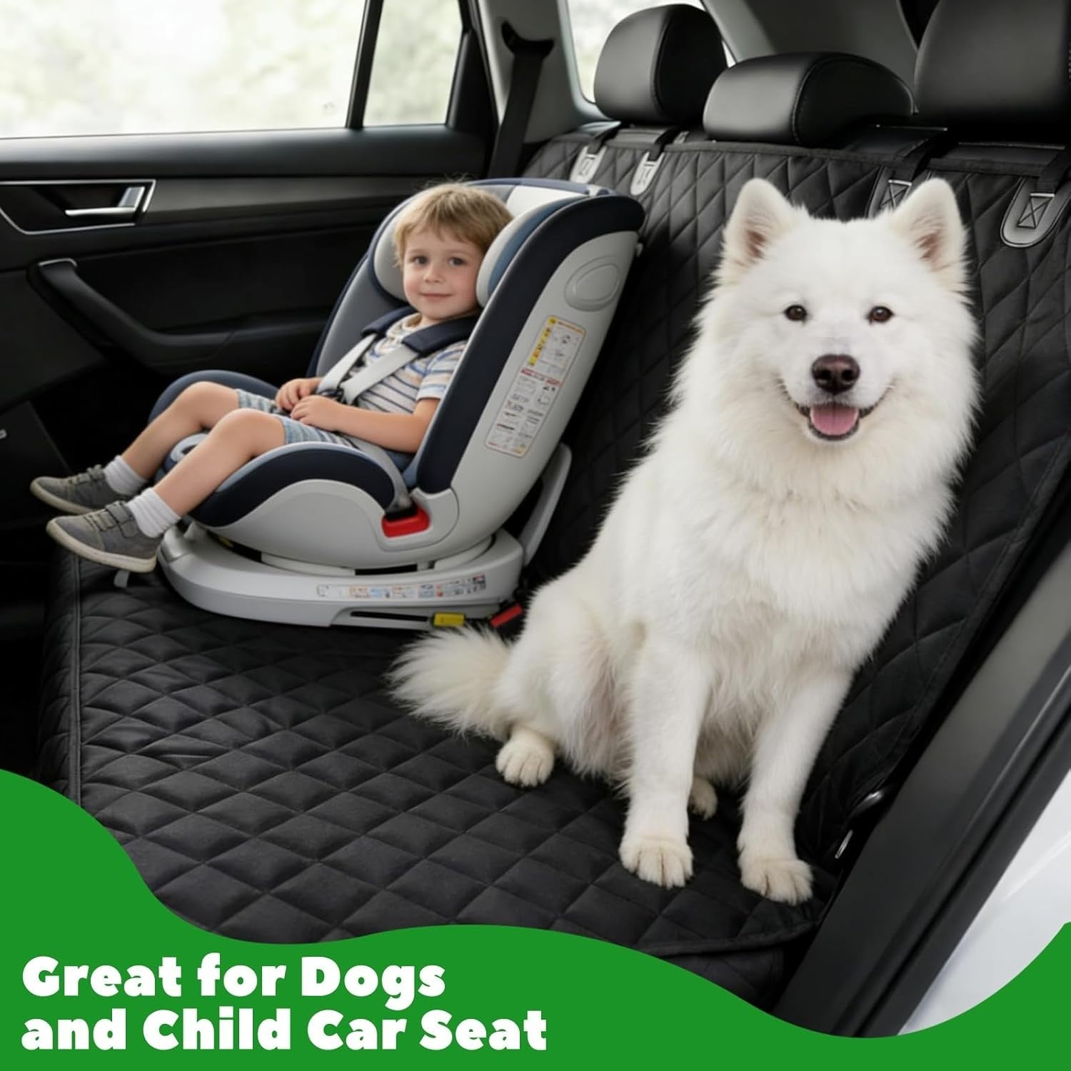 Waterproof Dog Car Seat Cover Hammock Rear Protector Non Slip 136cm