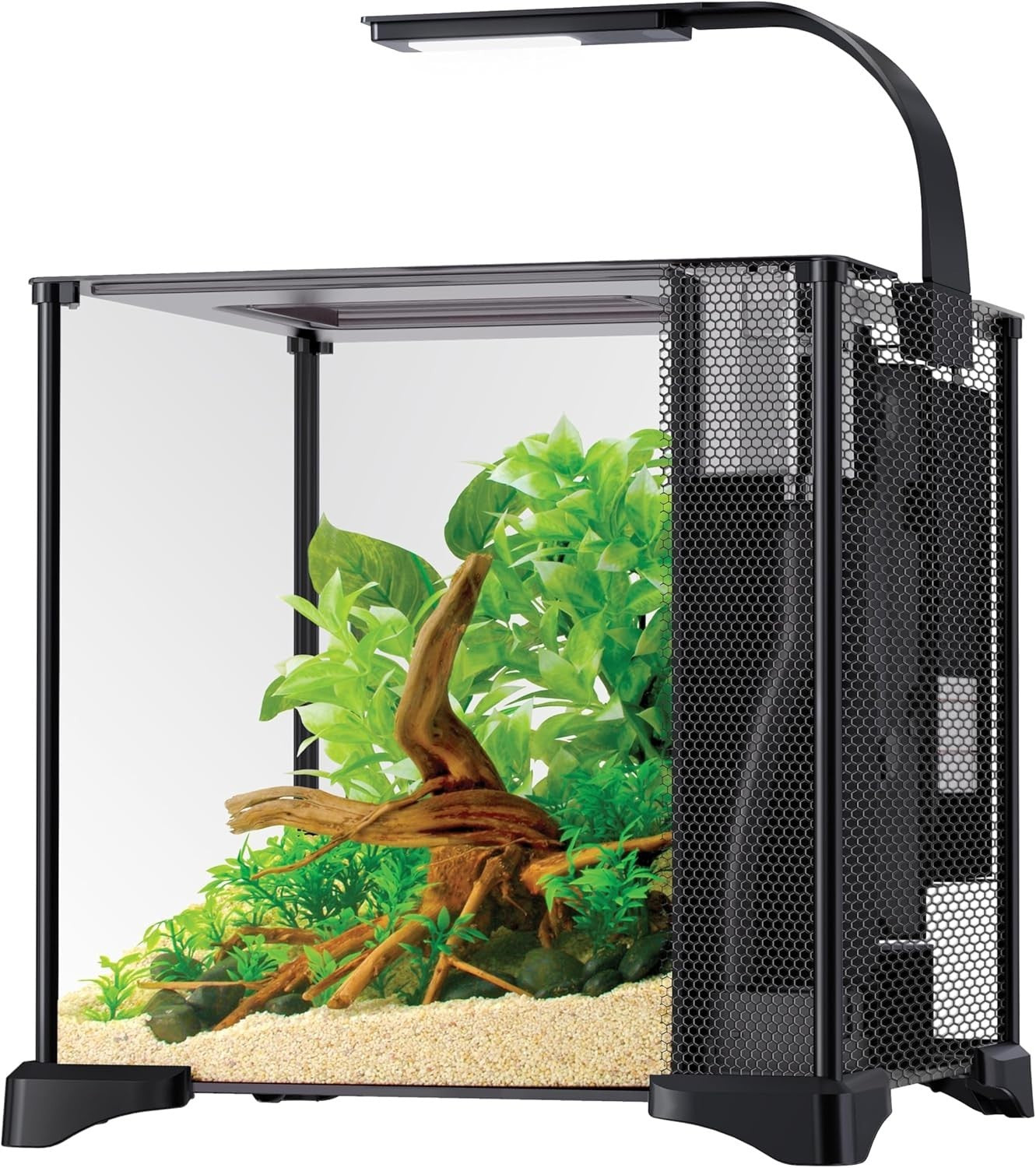 20L Betta Aquarium Kit with Filter, LED Light & Easy Water Change