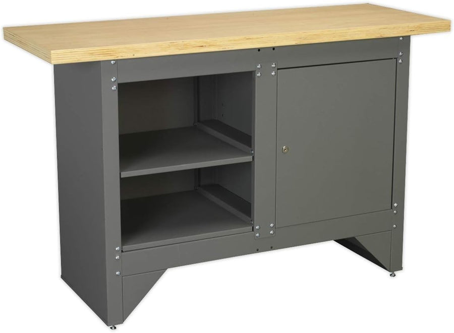 Heavy Duty Workbench 1372x508mm with Lockable Cupboard 250kg Capacity