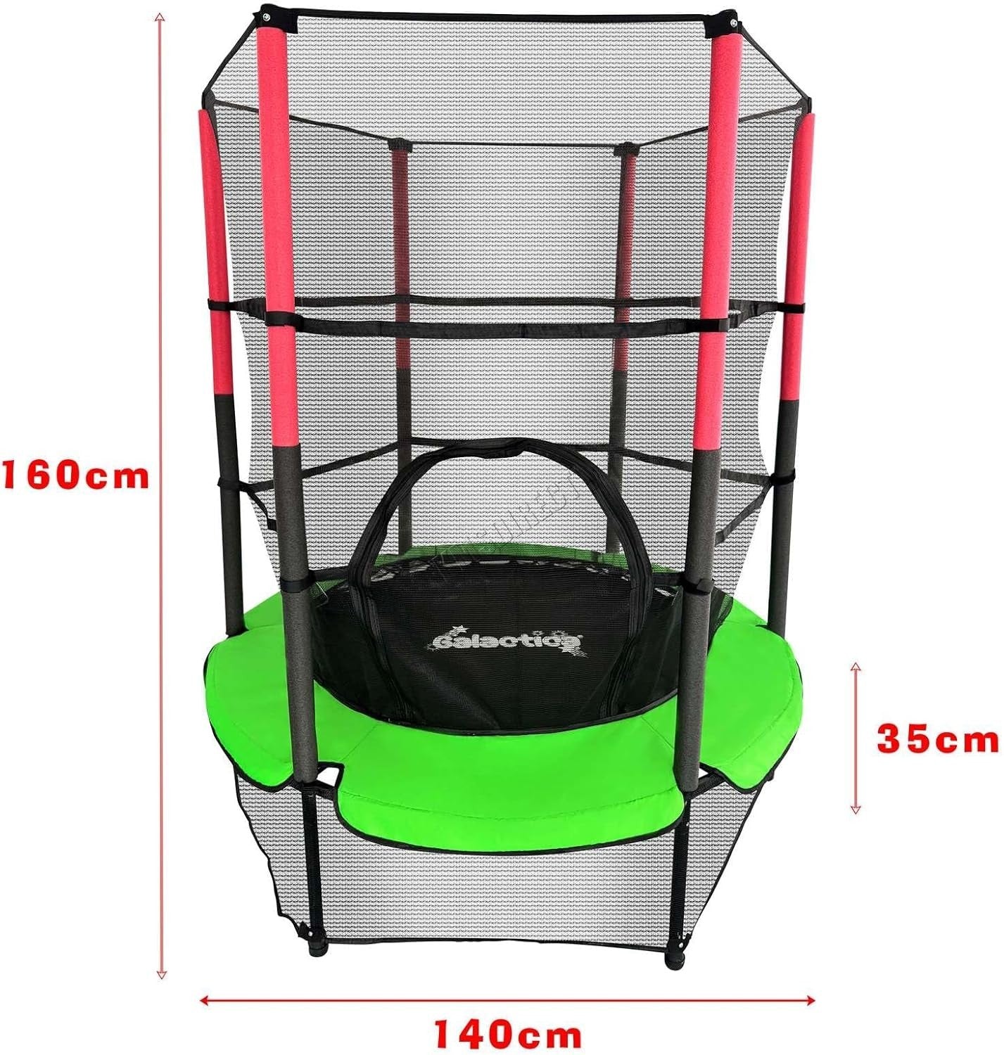 55” Junior Kids Trampoline w Safety Net Indoor Outdoor Activity Playset
