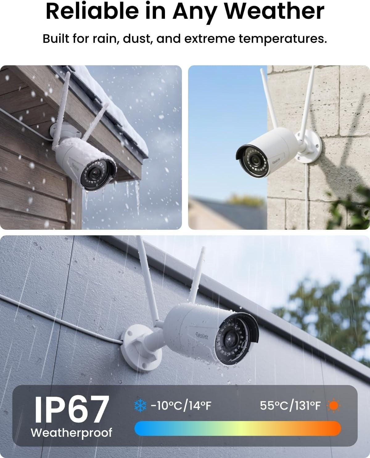 5MP WiFi Security Camera Outdoor Dual Band CCTV Night Vision IP66