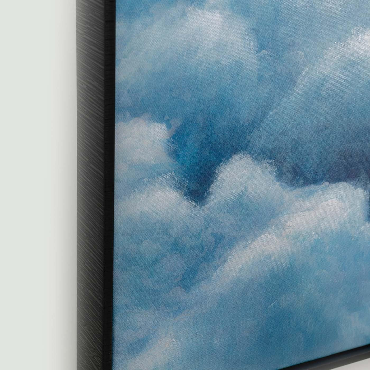 Cloud Boat Abstract Canvas Wall Art 60x120cm Framed Modern Living Room Decor
