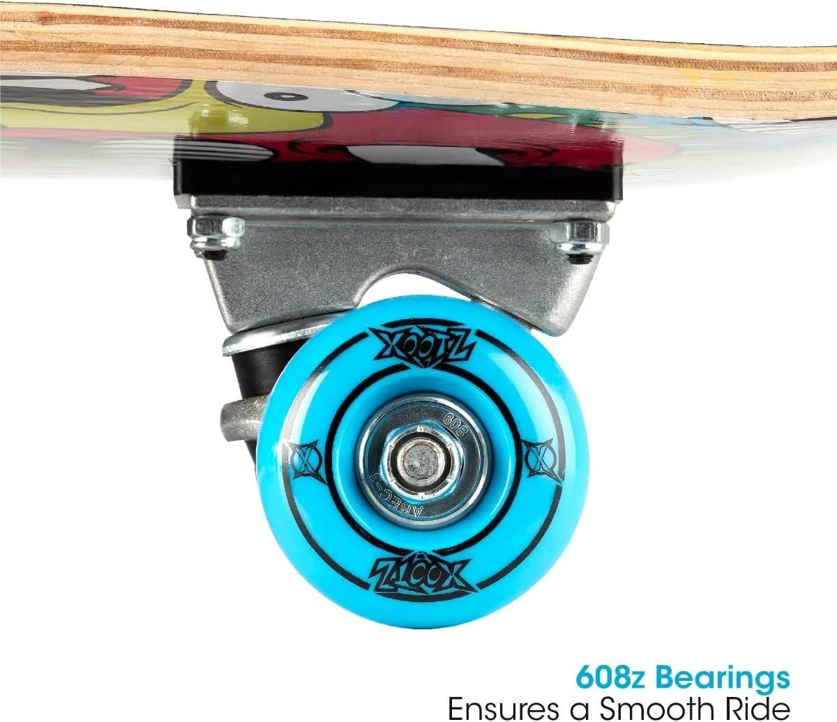 31in Complete Skateboard 9-Ply Maple Double Kick Kids Beginners