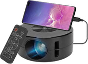 1080P Mini Projector Portable Movie Projector Smartphone Tablet Laptop