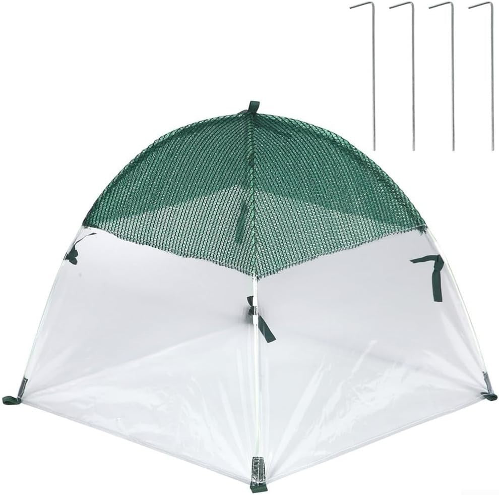 Mini Garden Greenhouse Cold Frost Protection Tent 60x60x60cm Dual Layer Cover