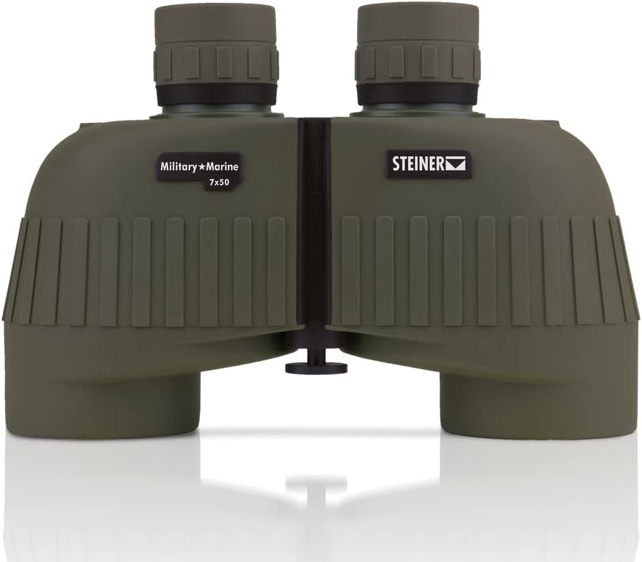7x50 Military-Style Binoculars – Bright Wide View, Waterproof, Shockproof, Auto-