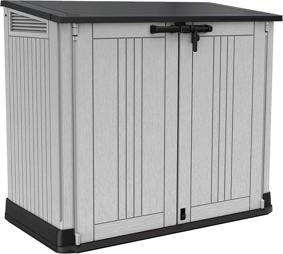 Outdoor Garden Storage Shed Waterproof Resin Bin Store 880L Lockable Unit