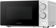 20L Freestanding Microwave 700W 5 Power Modes Quick Defrost White