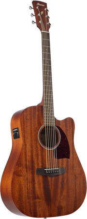 Full Size Electro Acoustic Guitar Cutaway Exotic Wood Natural