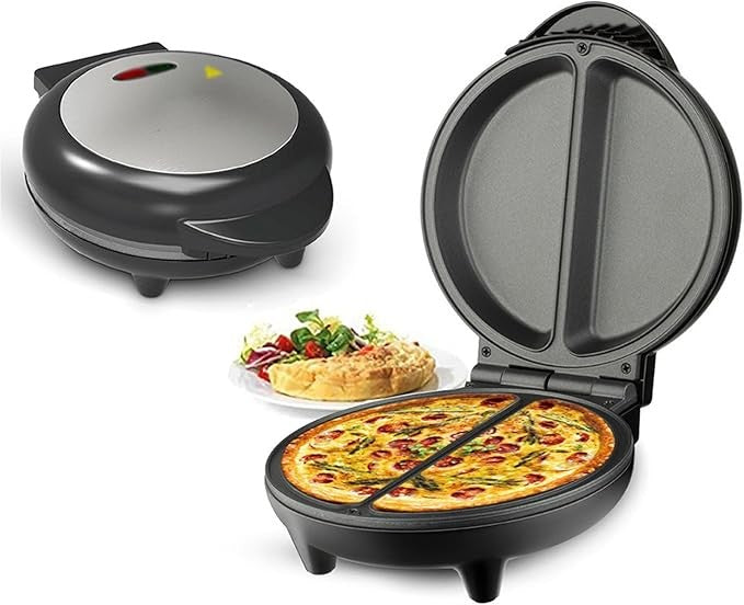 OZTYSGXM 850W Electric Pizza Maker | Non-Stick Countertop Pizza Oven with Even