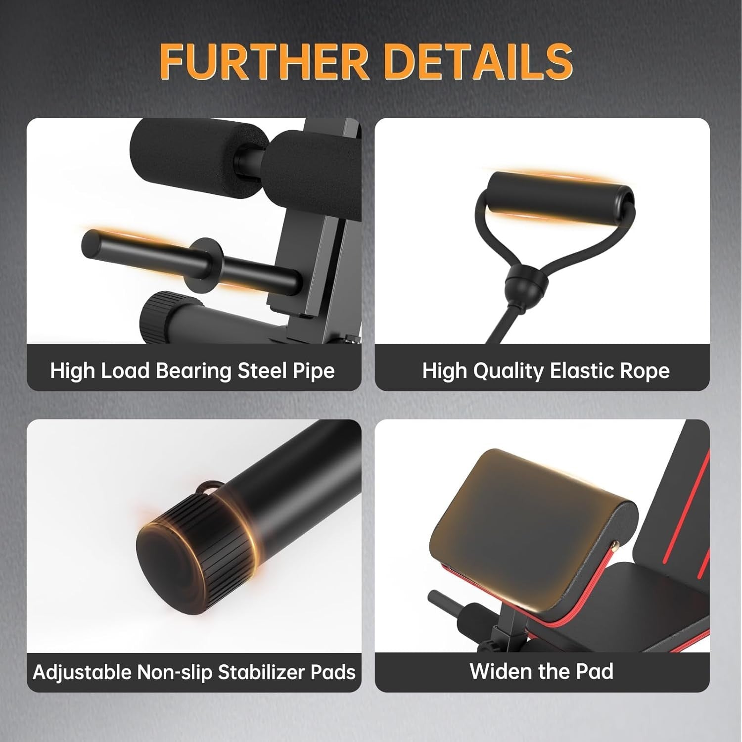 Adjustable Foldable Weight Bench 350kg Incline Decline Roman Chair