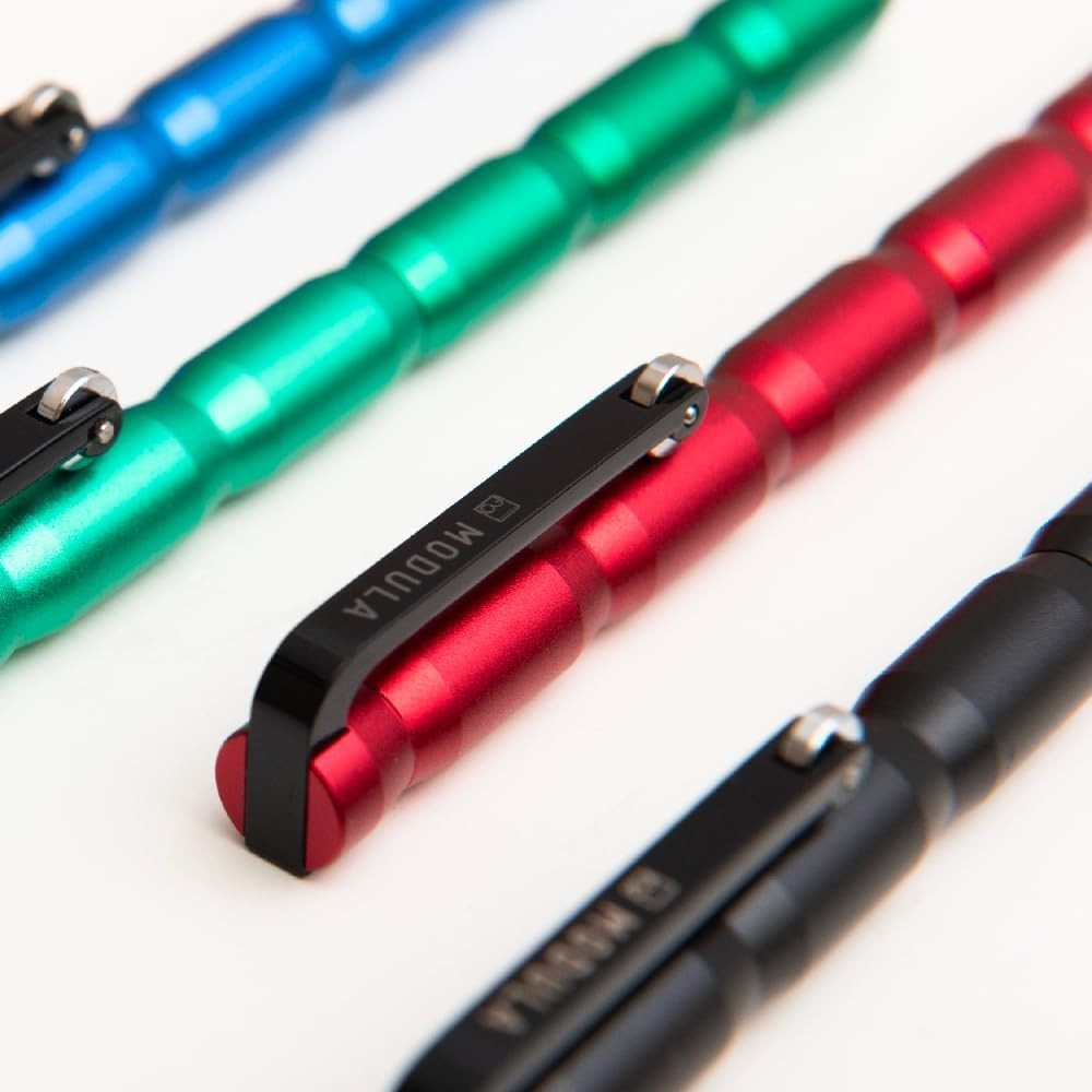 Multifunctional Stylus Pen Blue Aluminum Precision Smooth Writing Tool