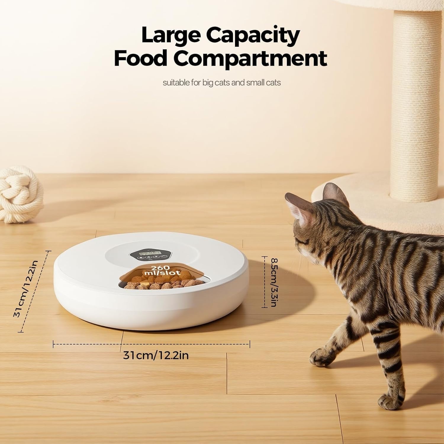 Automatic Cat Feeder Wet Dry Food Timer 5 Meal Ice Pack Pet Feeder