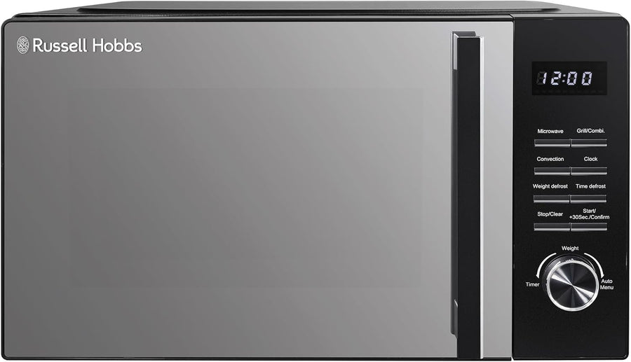 23L 900W Black 3-in-1 Microwave with Grill & Oven, 10 Auto Menus