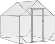 Large Galvanised Steel Chicken Cage 200x170x177cm